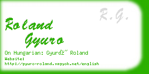 roland gyuro business card